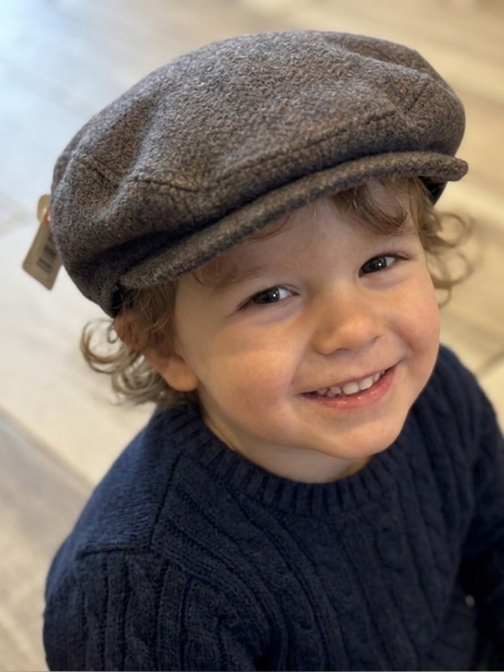 Cat & Jack kids Dark Gray Flat Cap